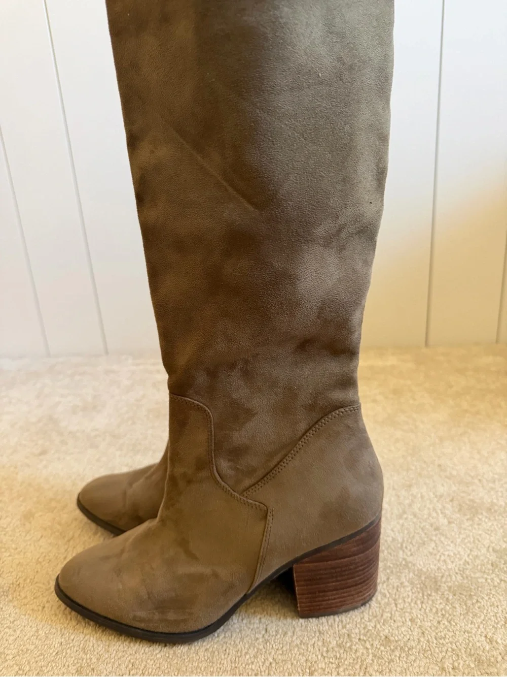 Nordstrom Taupe Suede Over-the-Knee Boots